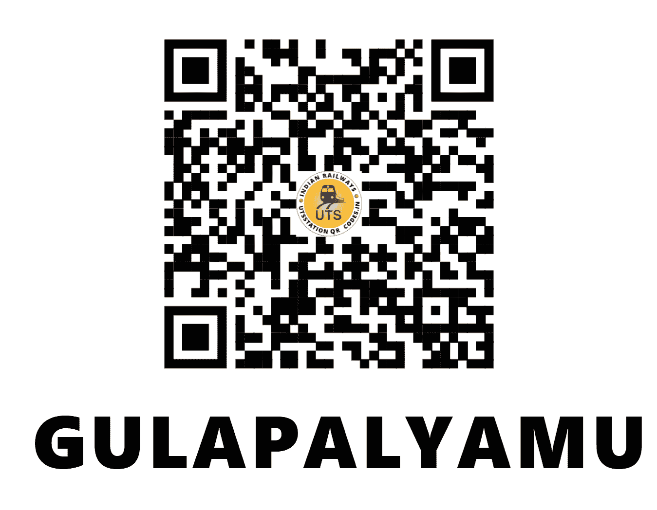 UTS QR Code for GULAPALYAMU - GPU (SC - ANDHRA PRADESH)
